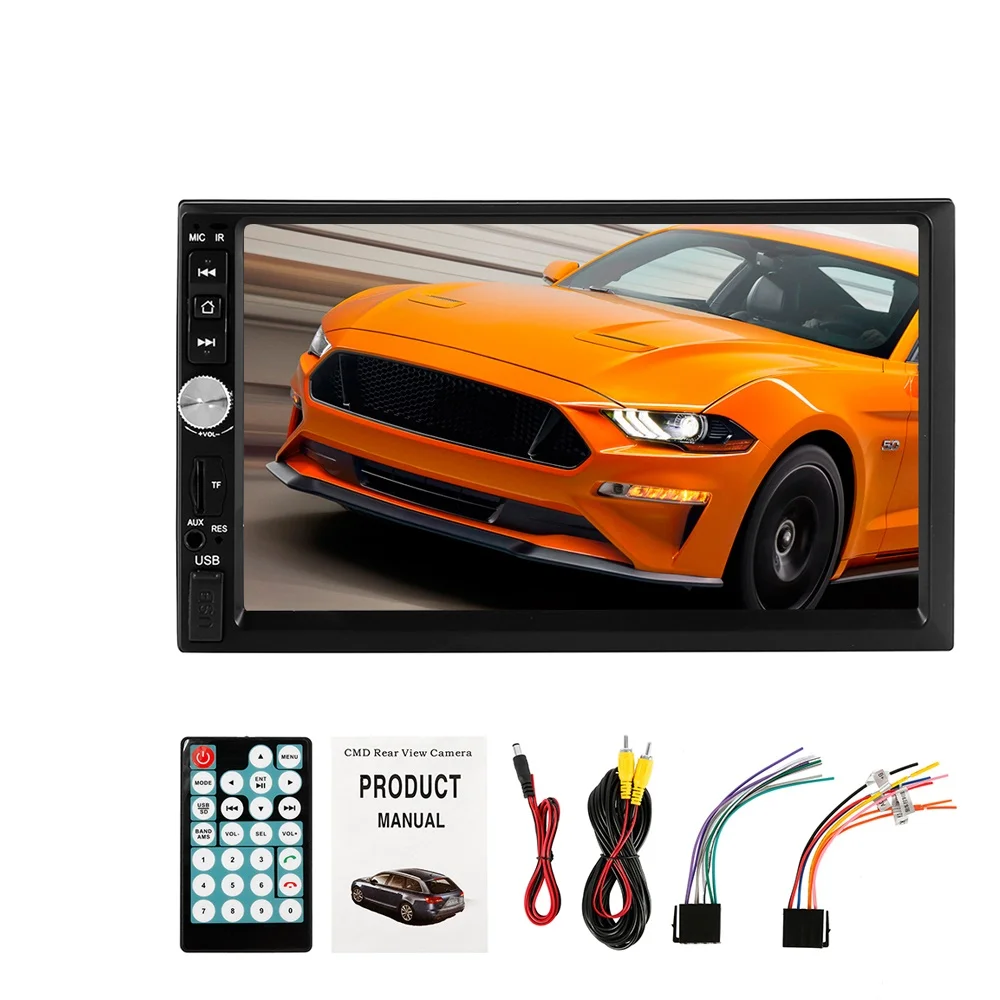 Автомобильный MP4 MP5 плеер fm-радио " TFT сенсорный экран HD видео Авто 2 Din In-Dash Bluetooth мультимедийный плеер с камерой заднего вида
