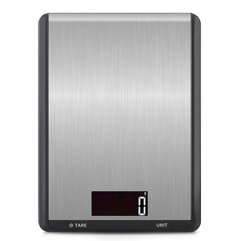 

Digital Kitchen Food Scale 1G/10Kg, Precision Food Scale LCD Display Tempered Glass Surface Press Screen