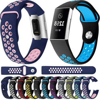 

new WatchBand For Fitbit Charge 3 Outdoor Sport Soft Silicone Replacement Band For Fitbit Charge3 Wristband Bracelet Watch Strap
