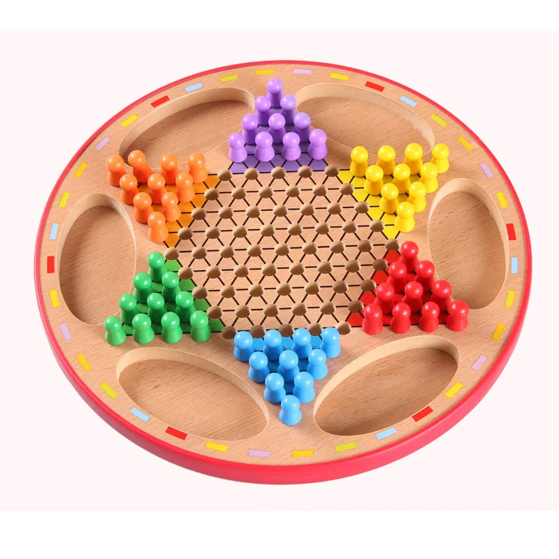 

Genuine Product Frog Leon Checkers Children'S Educational Intellectual Wooden Early Education Aeroplane Chess Parent And Child T