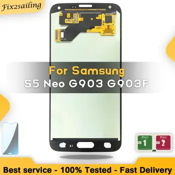 

Super AMOLED Lcd Display For Samsung Galaxy S5 Neo G903 G903F LCD Screen Replacement Digitizer Assembly free shipping