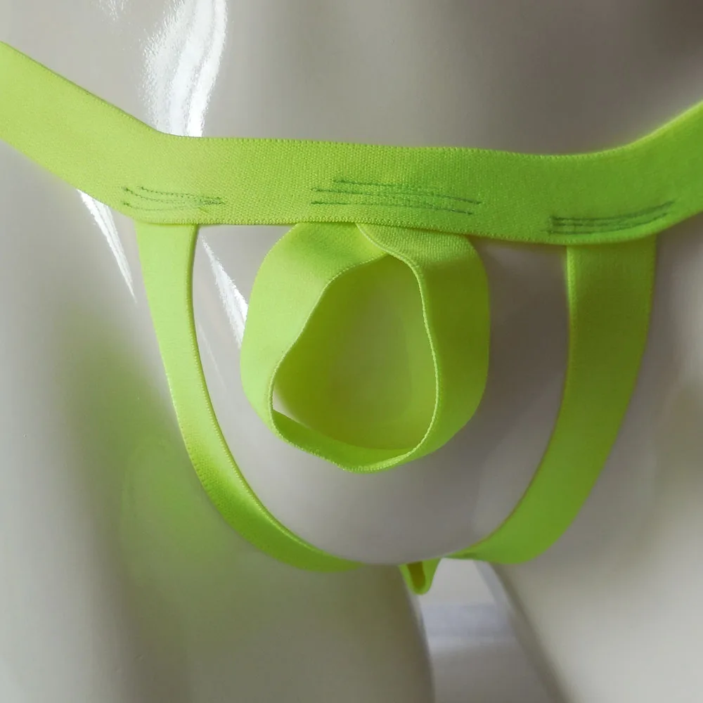 Sexy T-back Design String Thong Underwear  for Men Stretchy Open Pouch Rings G-Strings & Thongs Stretchy Jockstrap Underwear