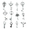 30pcs/lot Key Charms Pendant Antique Silver Color Vintage Key Charm Pendants Jewelry Accessories DIY Retro Key Charms ► Photo 2/2