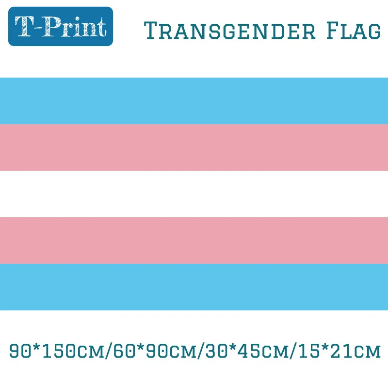 Флаг transgend Pride 3x5 футов латунные люверсы 30*45 см Автомобильный флаг 90*150 см/60*90 см/15*21