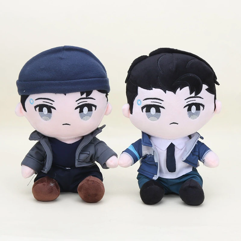 28cm Detroit Become Human Rk800 Connor Plush Toy Anime Detroit Become Human Soft Stuffed Pillow Doll Cosplay Prop Gift Decorative Pillows Aliexpress