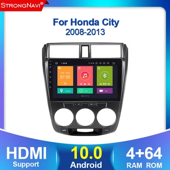 

Android 10 4+64G 2.5D IPS DSP 2din Car Stereo Multimedia Player for Honda CITY 2008 2009 2010-2013 Auto Radio GPS Navigation