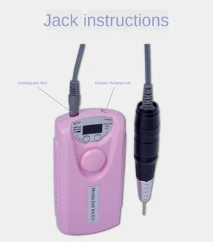 

30000RPM Nails Drill Machine Nail File Drill Bits kit Nail Art Tool Nail equipment Rechargeable nail drill