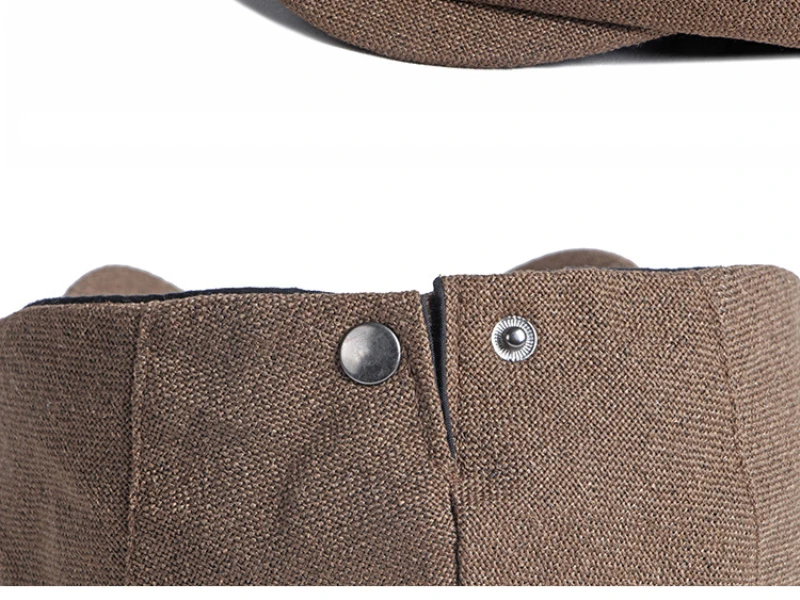 Neue Frühling-Sommer-Baskenmützen für Herren und Damen – Atmungsaktive Baumwoll-Leinen-Flachmütze für Künstler und Maler – Detail 10