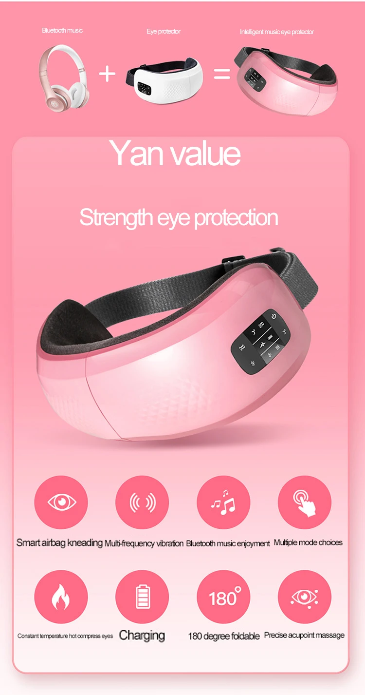 Dispositivo de Cuidados com os Olhos Electirc Inteligente Olho Massageador Anti Rugas Olhos Massagem Fadiga Aliviar Círculos Escuros Remover Aquecido Relaxar 9 Electirc inteligente olho massageador anti rugas olhos