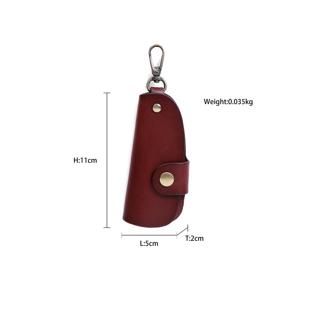 Genuine Leather Key Wallet Organizer Holder For Men