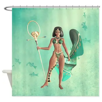 

Unique Custom Cleopatra VII Decorative Fabric Shower Curtain