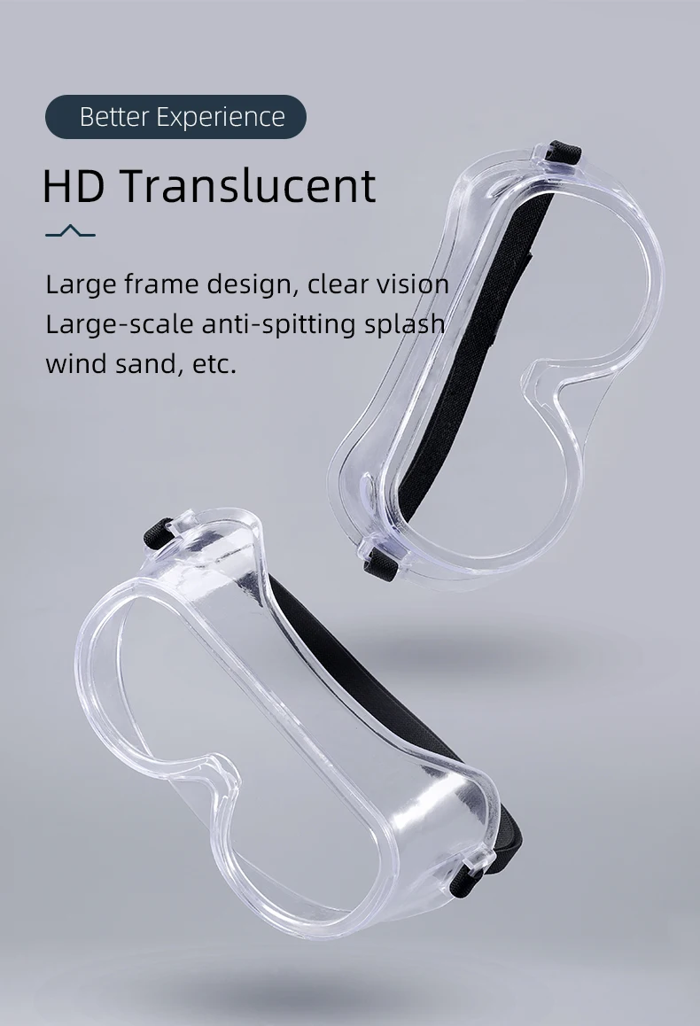 ROCKBROS Windproof Cycling Glasses Totally Closed Labor Protection Goggles Transparent Dust-proof Splash-proof Sports Goggles