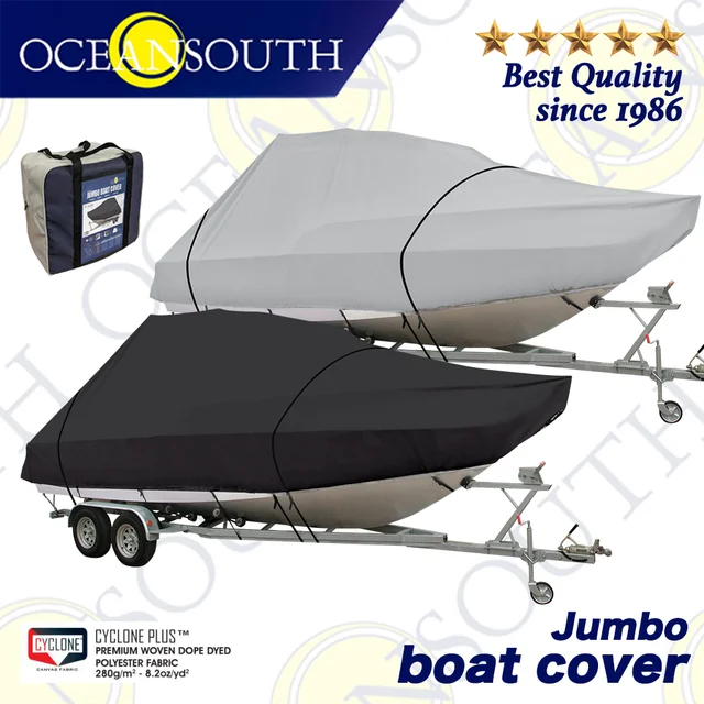 Oceansouth Jumbo Boat Cover Heavy-duty Oceansouth Marine Water Sun Proof Uv  Protection T-top Cruiser Pilot Boat Mooring Cover - Boat Cover - AliExpress