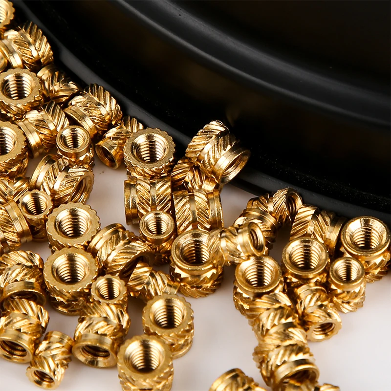 널링 황동 내장 너트 M3 스레드 열 세트 삽입 IUB IUC 인쇄용 3D 프린터 액세서리 부품 지원 맞춤형 50PCS
