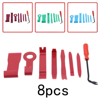 

8pcs / Set Car Radio Door Clip Panel Removal Tools Repair Tool Stereo Repair CD Claw Screwdriver Car Accessories