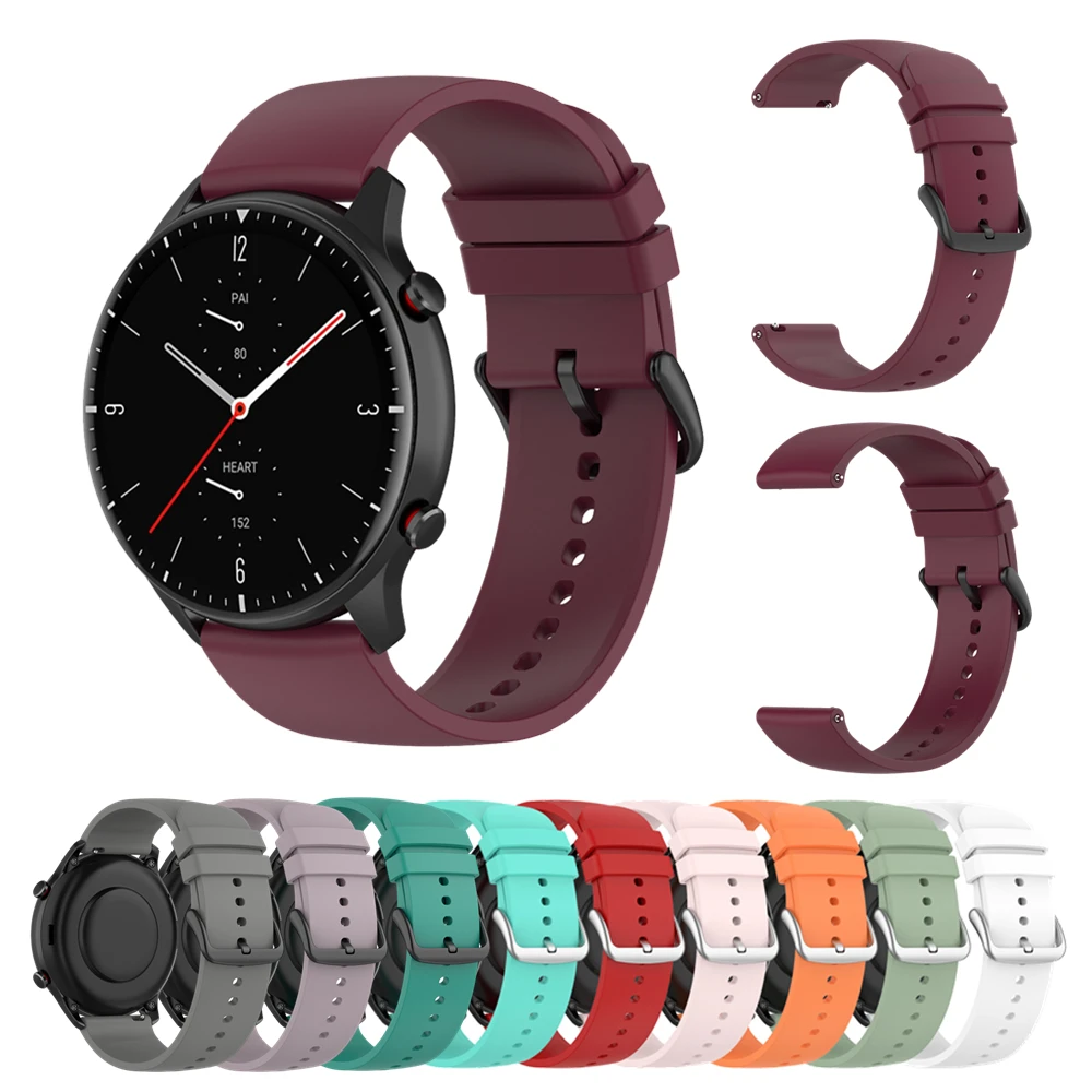 Ремешок для смарт-часов Xiaomi Amazfit GTR 2/2e/GTR2 браслет Huami 42 мм 47 Pace Stratos GTS2 Bip S U на