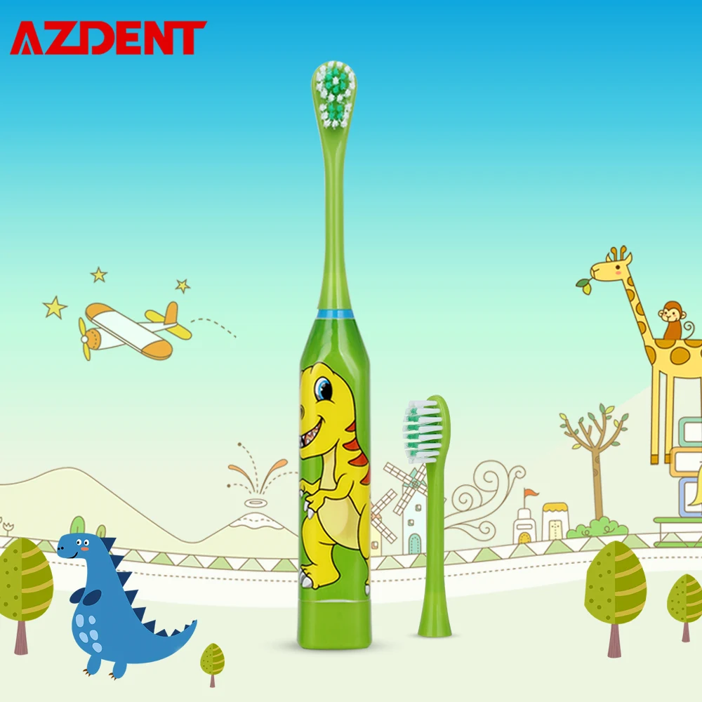 AZDENT Children Electric Toothbrush Cartoon 4 Color Double-side Tooth Brush Heads Kids Electric Teeth Cleaner Brush Oral Hygiene AZDENT Children Electric Toothbrush Cartoon 4 Color Double-side Tooth Brush Heads Kids Electric Teeth Cleaner Brush Oral Hygiene