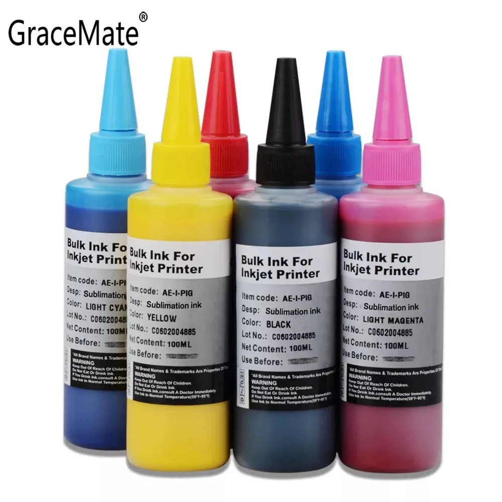 GraceMate tinta de sublimación de transferencia térmica, compatible con  impresoras Epson XP 2100, 2105, 3100, 3105, 4100, 4105, WF 2810, 2830,  2835, 2850|Kits de recarga de tinta| - AliExpress