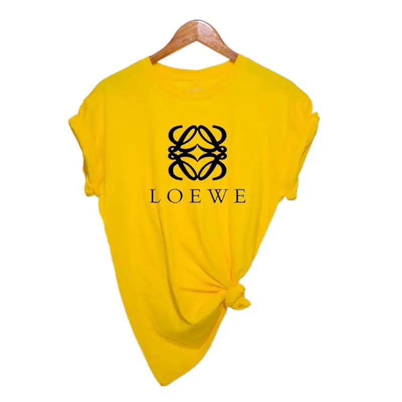 Новинка Harajuku LOEWE Брендовые женские футболки с принтом повседневные футболки летние женские футболки с коротким рукавом женская одежда
