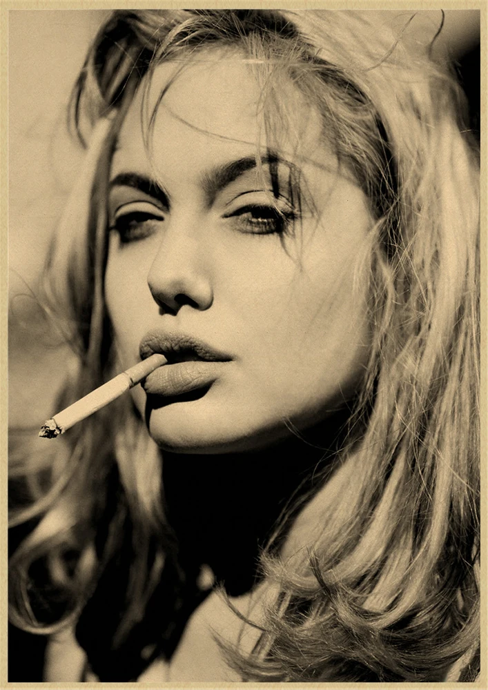 Fashion Toilet Girl Smoking Drink Wall Art Painting Nordic Kraft Posters Wall Pictures For Restroom Bar Decor
