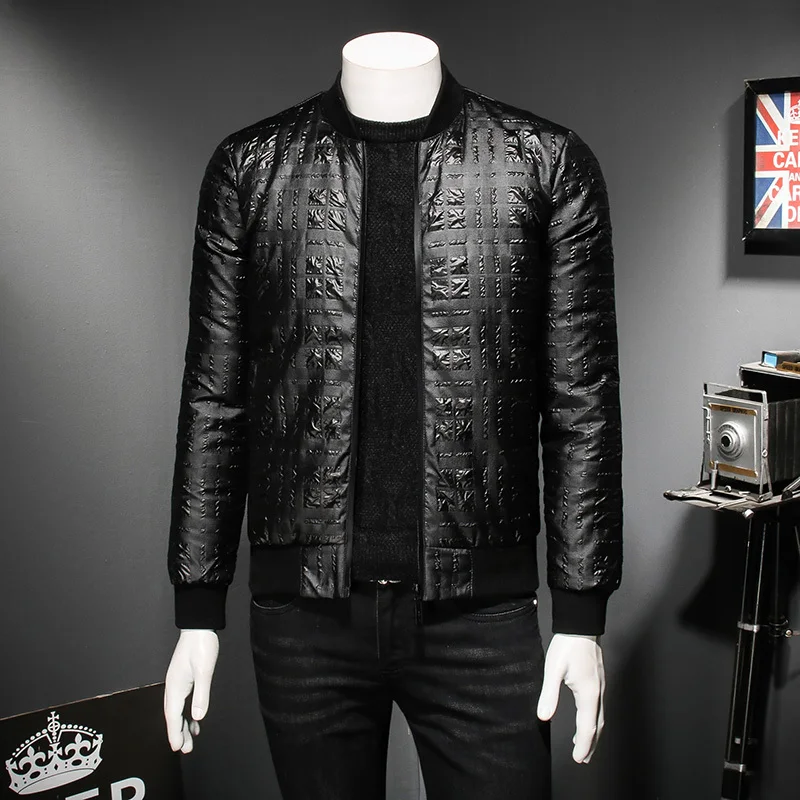 Men's collar down jacket 2019 winter men's new down jacket thickening men's autumn new men's cotton clothing men's clothing