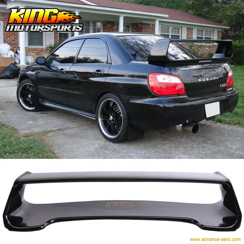 Fit For 0207 Subaru Impreza Wrx Sti Style Painted Trunk Spoiler Abs