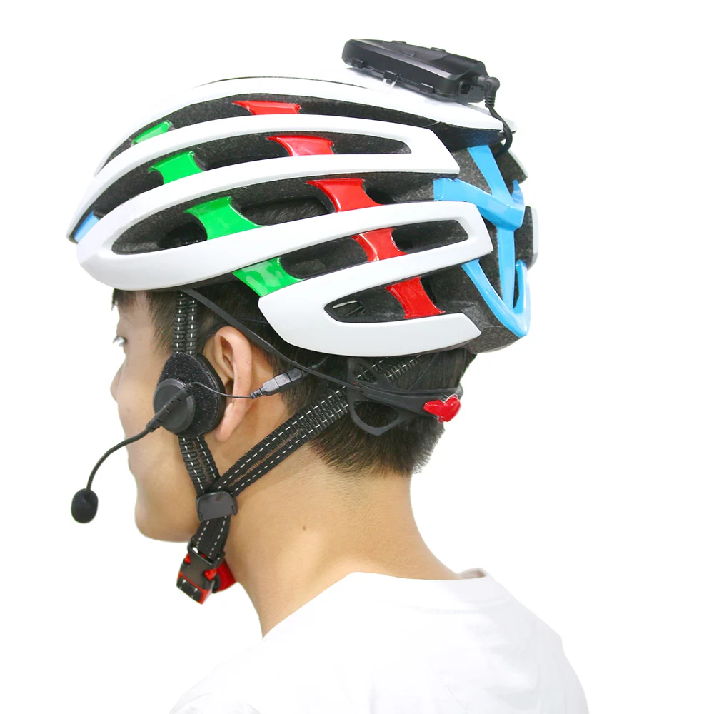 

Hot New Bike Helmet Headset Motorcycle 1200M Range Phone Call Music Helmet Intercom Device Headset Communication Device Biciclet
