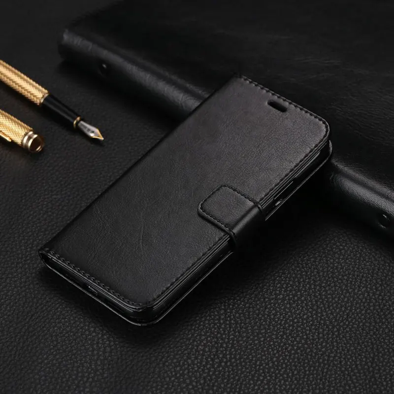 Black Чехол-книжка для Xiaomi Redmi Note 8 T, чехол для Xiomi Redmi 8 8A, роскошный чехол-книжка из искусственной кожи, простой чехол для телефона - Цвет: Black
