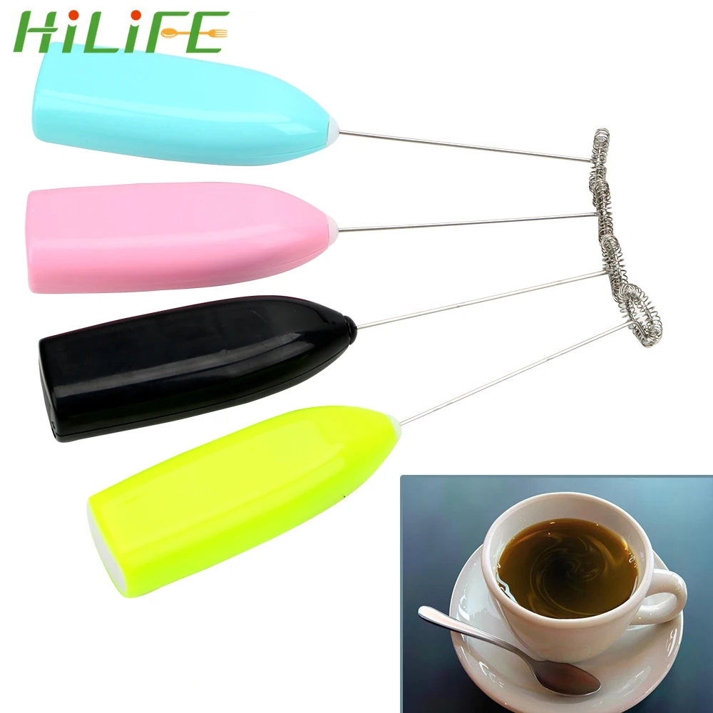 HILIFE Миксер для молока, напитков, кофе, Миксер с мини ручкой, Электрический миксер для взбивания яиц, практичный кухонный инструмент для приготовления пищи, пенообразователь, 1 шт