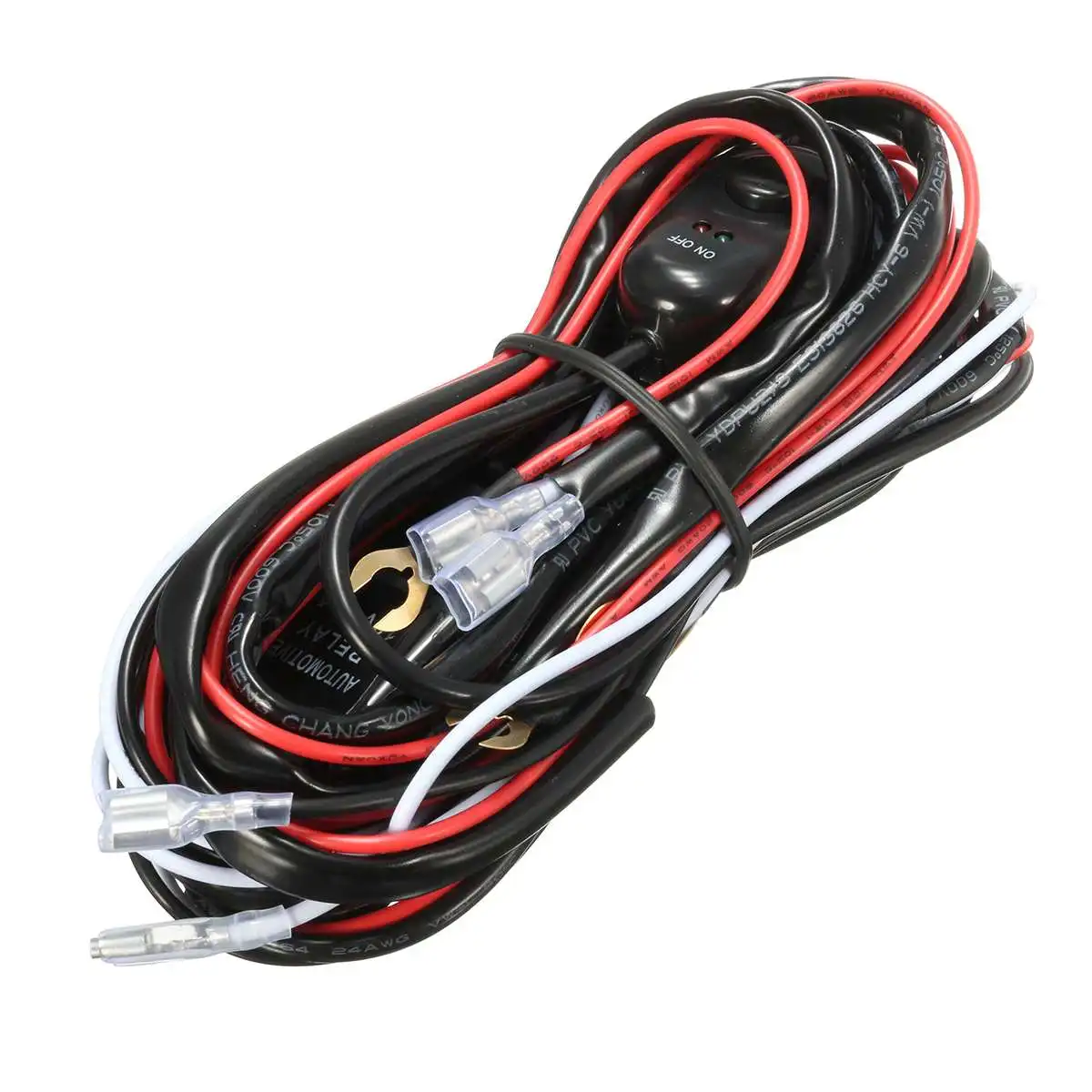 2 м 40A DC12V Автомобильные универсальные аксессуары противотуманный светильник комплект жгутов проводов ткацкий станок для Светодиодный светильник для вождения