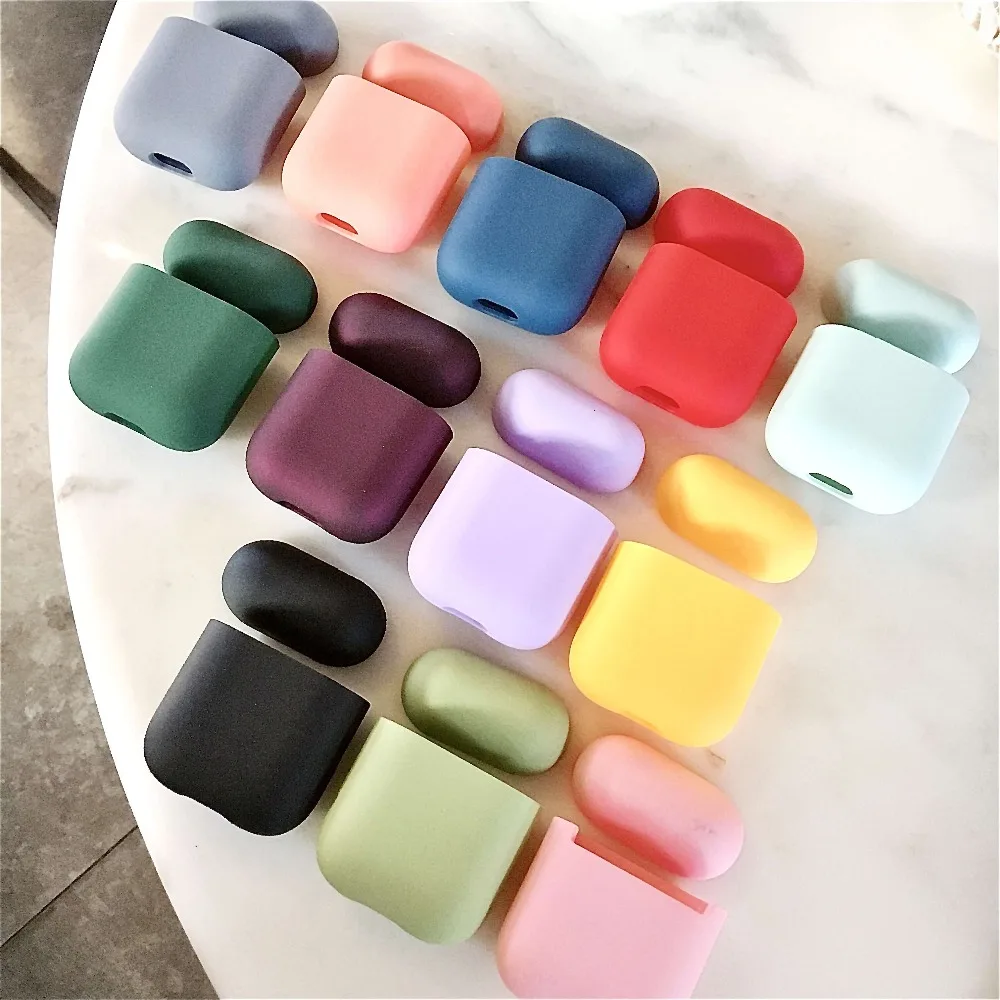 Оригинальный Для Apple Airpods 1 2 беспроводной Bluetooth чехол для наушников Красочные