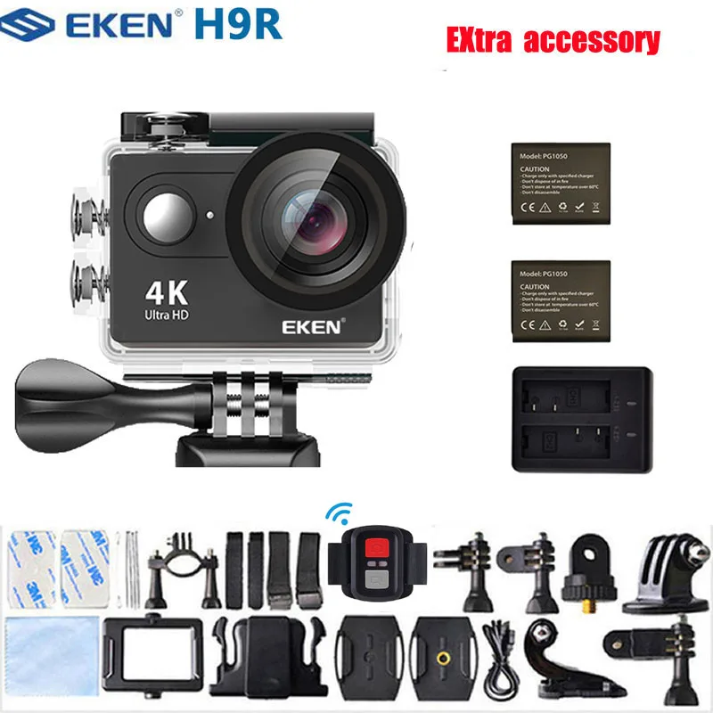 Оригинальная Экшн-камера EKEN H9 H9R 4 K/30FPS 1080 p/60fps 20MP Ultra HD мини-камера для шлема WiFi Водонепроницаемая Спортивная камера Оригинальная Экшн-камера EKEN H9 H9R 4 K/30FPS 1080 p/60fps 20MP Ultra HD мини-камера для шлема WiFi Водонепроницаемая Спортивная камера
