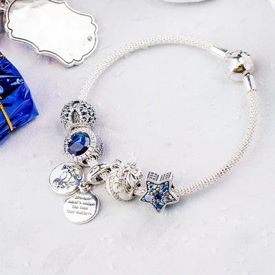 

High Quality 1:1 100%925 Sterling Silver Star Bracelet Free Shipping