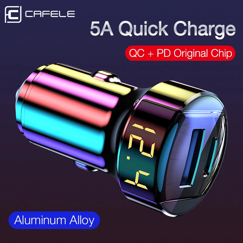Cafele Quick Charge 4 0 3 USB Автомобильное зарядное устройство для Huawei iPhone Xiaomi QC4.0 QC3.0 Авто