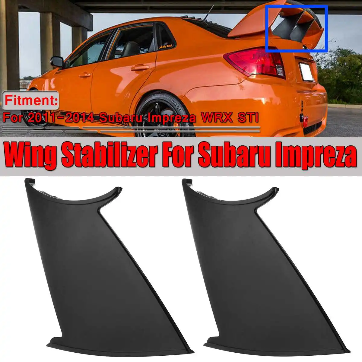 Стабилизатор крыла автомобиля для Subaru Impreza WRX STI Sedan 2011 2014 кронштейн поддержки