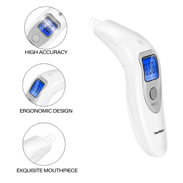  Keto Breath Breathalyzer, High Accuracy Ketone Meter Tracing  Diet & Ketosis Status, Ketone Breath Analyzer with 10 Mouthpieces (White) :  Health & Household