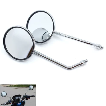 

Universal 10mm Motorcycle Round Mirror Motorcycle Rearview Mirror For Yamaha XS650 XS750 XT600ZE XTZ660 XV1000 XV535 XV750