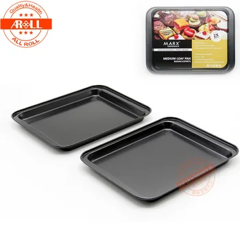 

1PC Metal Assadeira Rectangular Oven Baking Pan Steel Trays Baguette Bread Baking Forms Pan Cookie Cake Pan Shallow Oven Tray