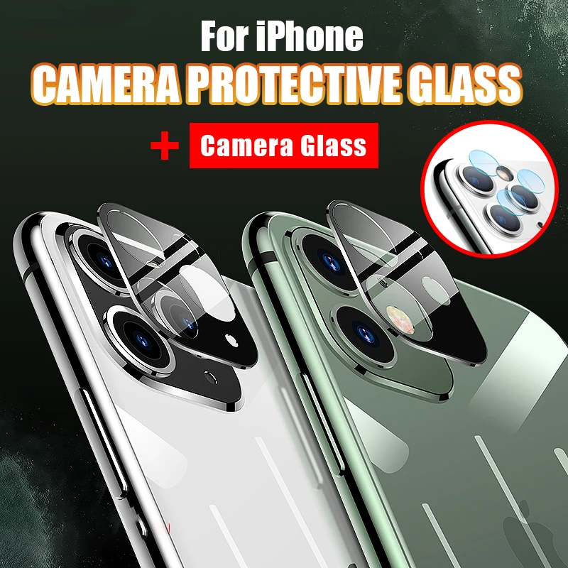 Защита камеры для iphone 11 pro max роскошное металлическое покрытие + пленка объектива
