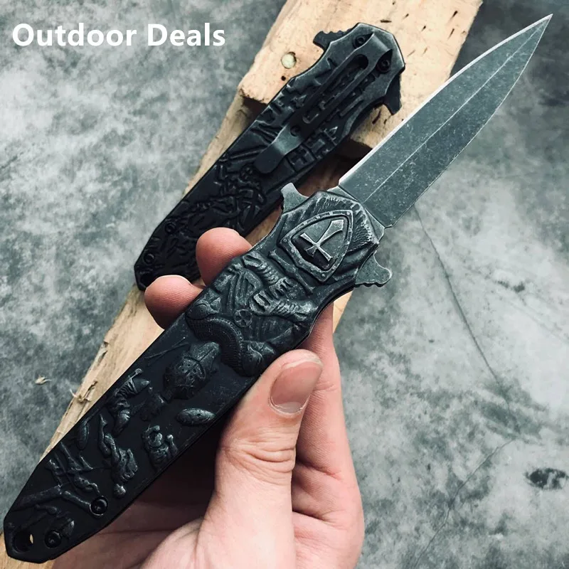 Лидер продаж коллекция ножей Crusader с 3D резьбой полный стальной EDC вспомогательный