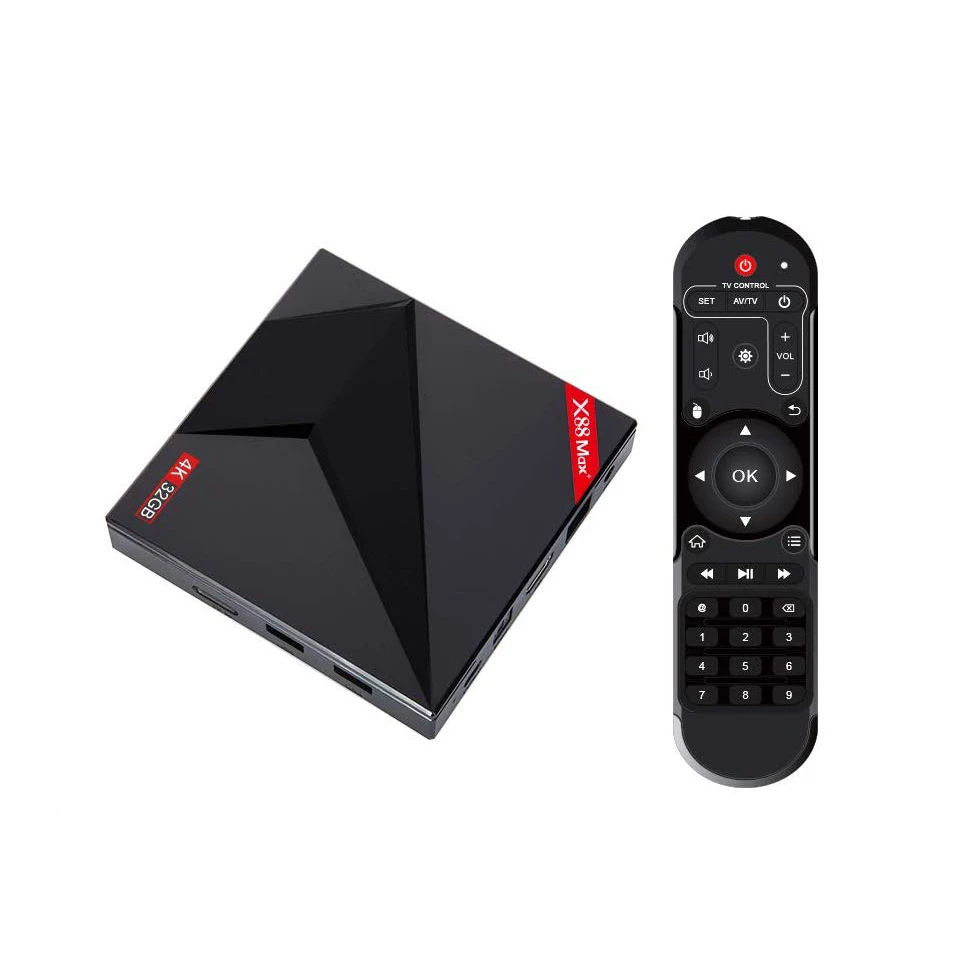 

X88 MAX+ TV Box for Android 9.0 4GB RAM 32GB ROM USB Type-C 2.4G/5Ghz Dual WiFi 4K Smart Set Top Box