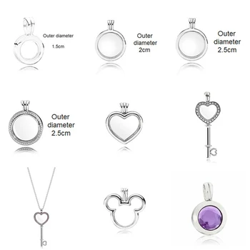 

2019 new products 100% 925 sterling silver magic box floating small box pendant DIY fashion temperament retro classic jewelry