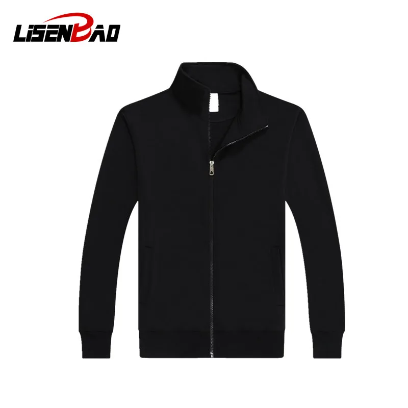 

LiSENBAO 2018 Cardigan Hoodies Winter Fleece Women Stand Men Casual Collar Long Sleeve hoodie Sweatshirt Mens Purpose zipper 903