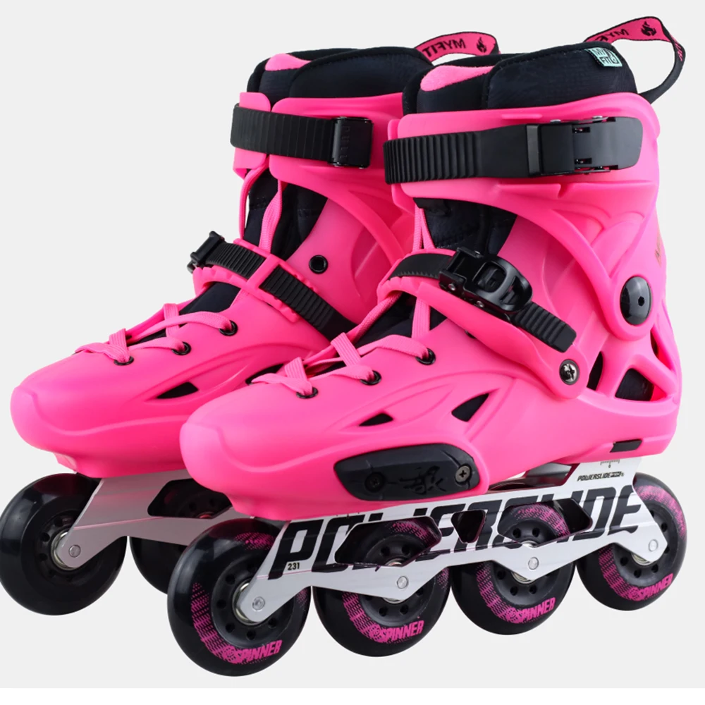 100% Оригинальные 2018 Powerslide Imperial Inline Коньки профессиональные Инлайн ролики для