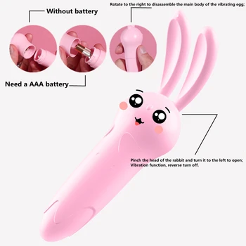 Female rechargeable masturbating egg skipping Wireless egg skipping Egg skipping Female masturbation Rabbit fun vibrating egg 4