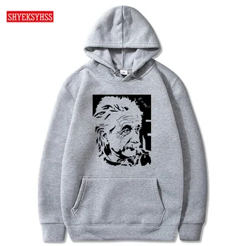 

Great physicist Einstein pattern men hoodies theory of relativity e = mc2 fun hoodie top fashion scholar sweatshirt