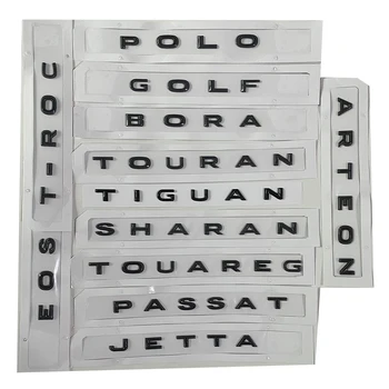 

New 3D ABS Gloss Black Car Sticker Trunk Letter Emblem For VW Passat 18-20 Golf Polo Tiguan Jetta Touareg Eos Arteon Car Styling