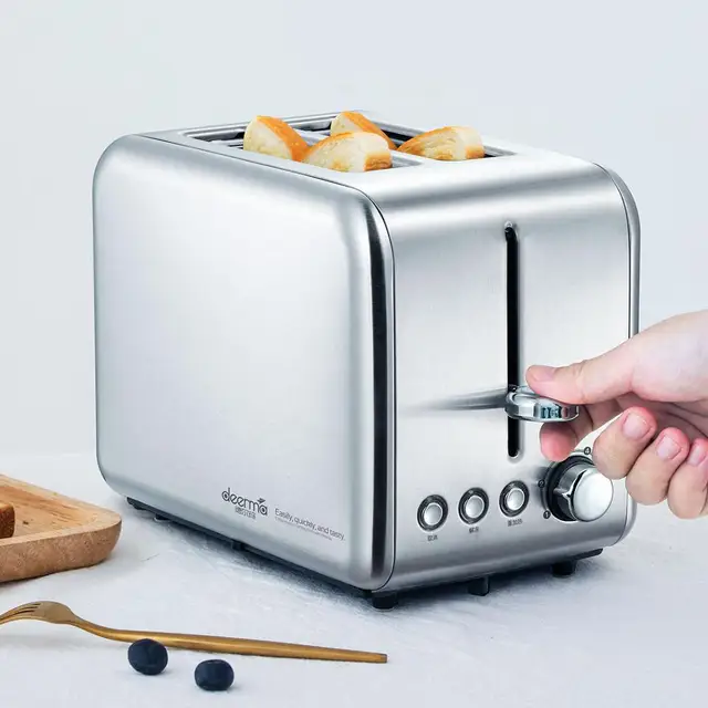 Deerma Bread Baking Machine Electric Toaster Household Automatic Breakfast Toast Sandwich Maker Reheat Kitchen Grill Oven 4