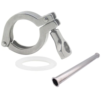 

Sanitary Three-Clamp Bobbin with Ferrule 304 Stainless Steel 12 Inch Long,Tube Thickness 1.5mm