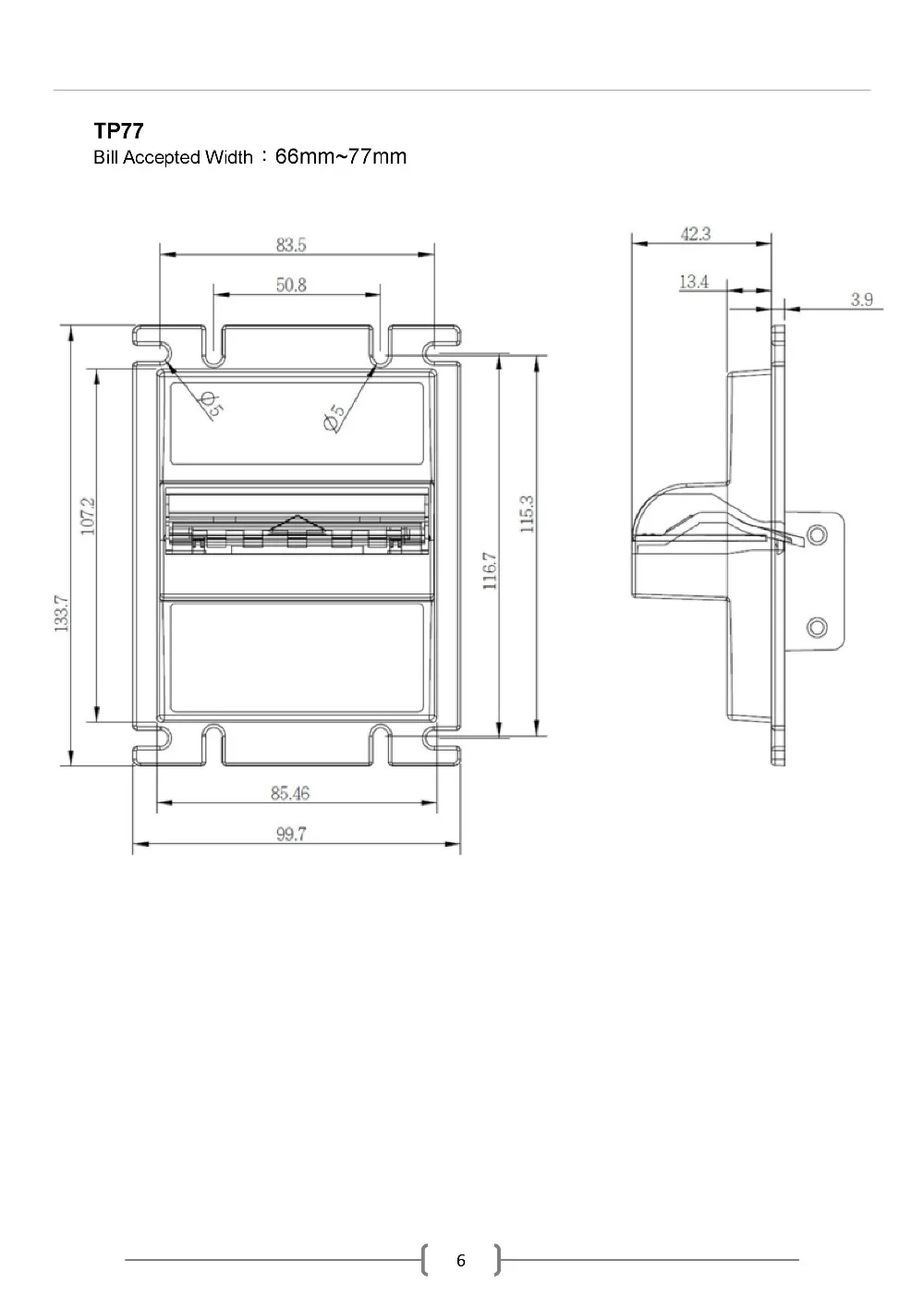 L70 Multinational Currency Bill Acceptor with Bill Box Money Cash Acceptor Selector ICT Bill Transaction for Vending Machine